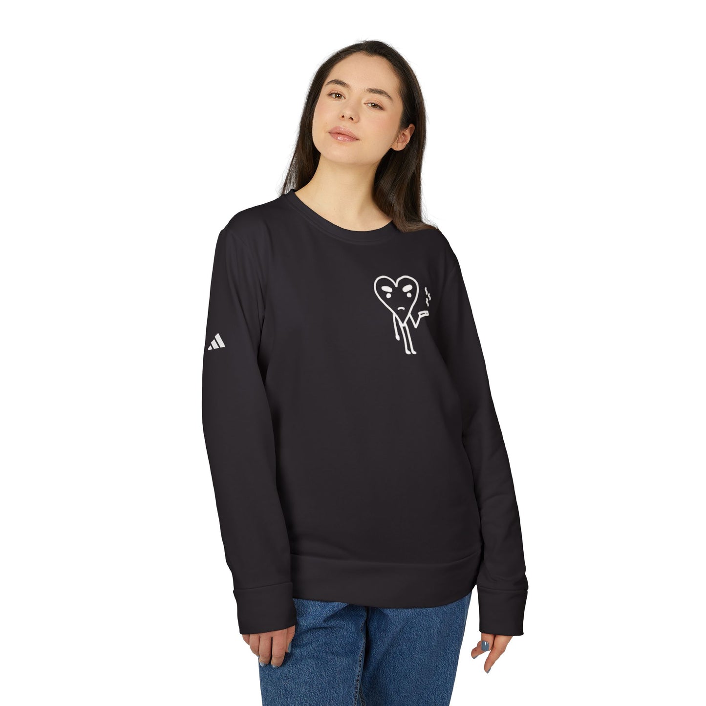 Heart Guy Adidas Unisex Crewneck